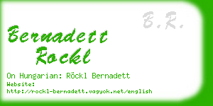 bernadett rockl business card